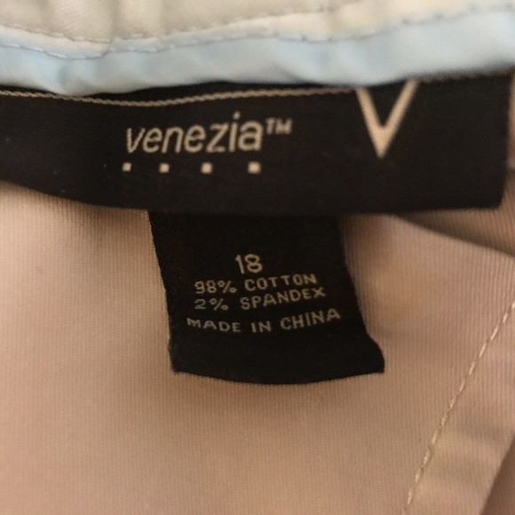 Venezia Straight Denim Midi Skirt Plus Sz18 Beige Slit Back Pockets Used - Picture 3 of 16